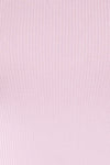 Twisty Lilac Cropped Twisted Tank Top | La petite garçonne fabric