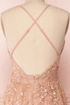 Tyffen | Pink & Gold Sequin Maxi Dress