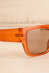 Tyrka Caramel Light Brown Sunglasses | La petite garçonne side close-up