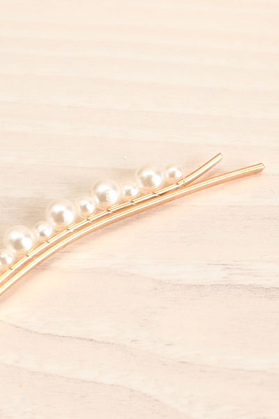 Ubertas | Gold Hair Pin With Pearls
