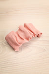 Ulmau Pink Scrunchie Texture Hair Clip | La petite garçonne