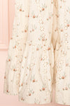 Urrika Floral Midi Dress w/ Openwork Detail | Boutique 1861 bottom