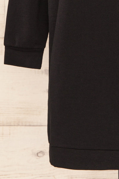 Utrec Black Long Sleeve Hooded Dress | La petite garçonne bottom