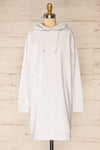 Utrec Grey Long Sleeve Hooded Dress | La petite garçonne front view