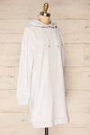 Utrec Grey Long Sleeve Hooded Dress | La petite garçonne side view