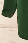 Vaagen Forest Oversized Velvet Shirt Jacket | La petite garçonne sleeve close-up