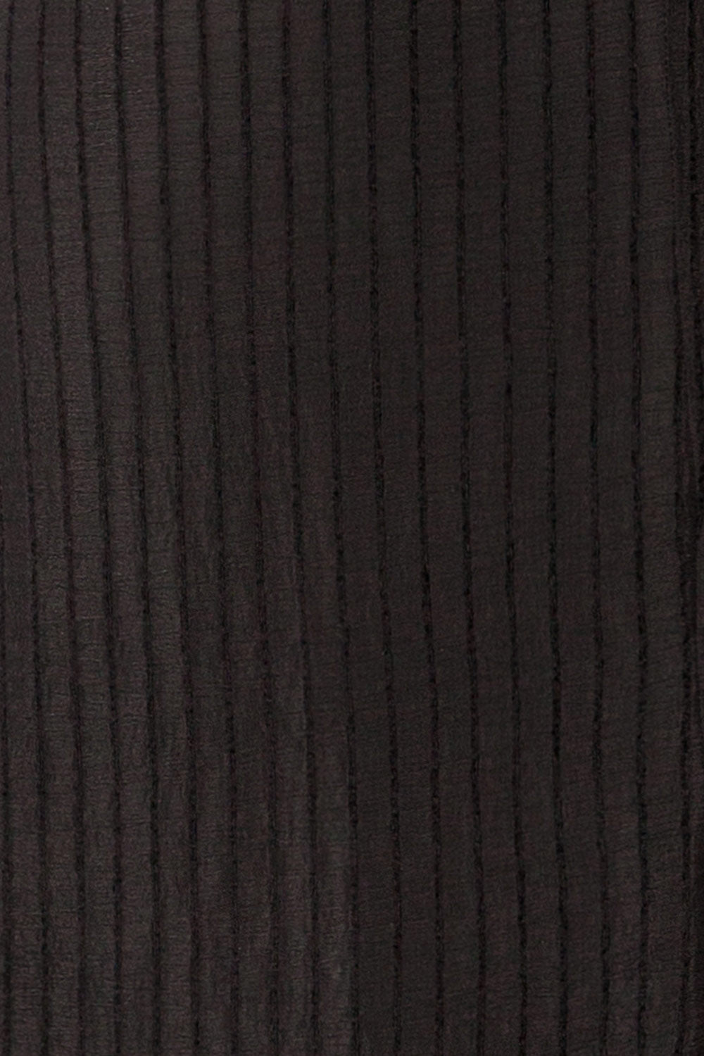 Vaciamadrid Black Stripped Midi Dress w/ Long Sleeves | La petite garçonne fabric 