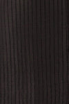 Vaciamadrid Black Stripped Midi Dress w/ Long Sleeves | La petite garçonne fabric