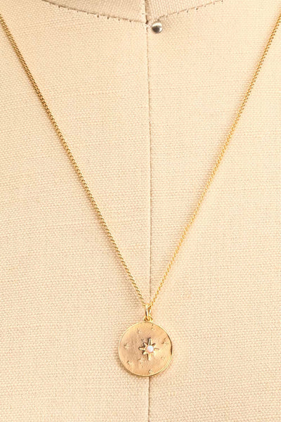 Valentina Terechkova Gold Pendant Necklace | Boutique 1861 medallion close-up