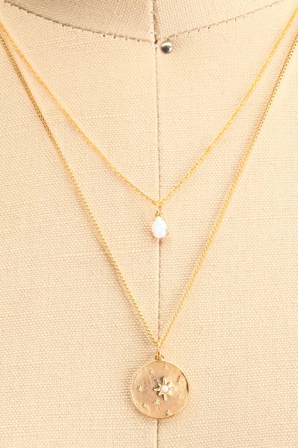 Valentina Terechkova Gold Pendant Necklace | Boutique 1861 duo close-up