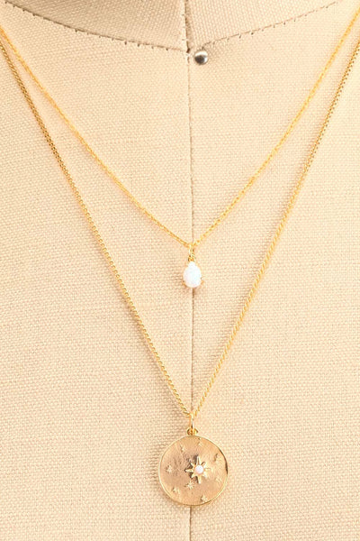 Valentina Terechkova Gold Pendant Necklace | Boutique 1861 duo close-up