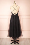 Valerie Black A-Line Tulle Midi Dress | Boutique 1861 back view