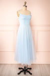 Valerie Blue A-Line Tulle Midi Dress | Boutique 1861 side view