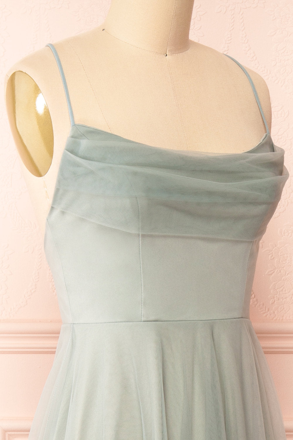Valerie Sage A-Line Tulle Midi Dress | Boutique 1861 side close-up
