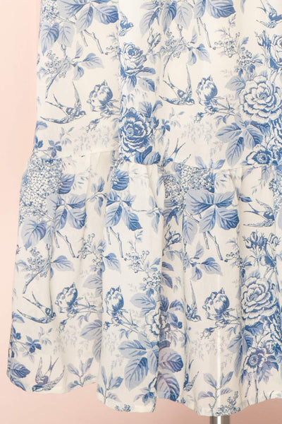 Tessa Ivory Short Tulle Dress w/ Plunging Neckline | Boutique 1861  bottom