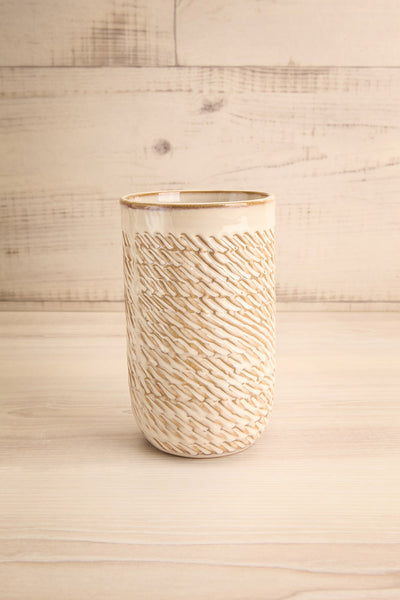 Valhalla | Textured Beige Vase