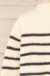 Valladolid Soft Oversized Striped Knit | La petite garçonne back close-up
