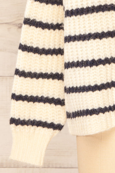 Valladolid Soft Oversized Striped Knit | La petite garçonne sleeve