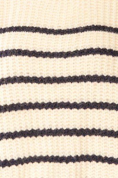Valladolid Soft Oversized Striped Knit | La petite garçonne fabric