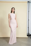 Vallata Blush Cut-Outs Mermaid Gown | Boudoir 1861 front on model