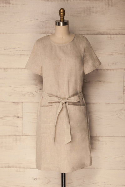 Valreas Beige Linen Tunic Dress | La Petite Garçonne Chpt. 2