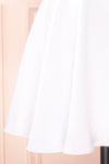 Vanessa Ivory Satin Short Dress | Boutique 1861  details