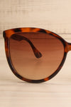 Varony Brown Oversized Tortoise Sunglasses | La petite garçonne front close-up