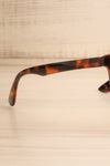 Varony Brown Oversized Tortoise Sunglasses | La petite garçonne branch close-up