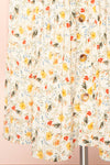 Varya Floral Buttoned Midi Skirt w/ Elastic Waist | Boutique 1861 bottom