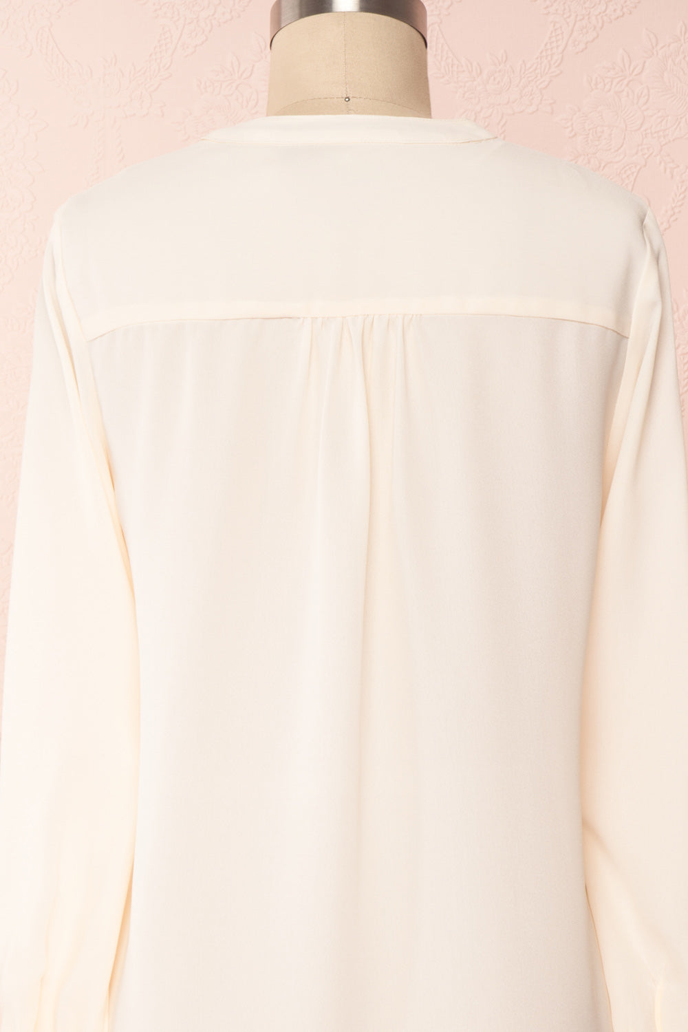 Vasylko Cream Blouse with Lace Details | Boutique 1861 back close-up