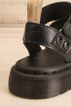 Vegan Gryphon Gladiator Sandals | La petite garçonne back close-up