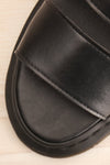 Vegan Gryphon Gladiator Sandals | La petite garçonne flat close-up