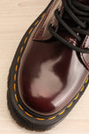 Vegan Jadon II Cherry Platform Boots | La petite garçonne flat close-up