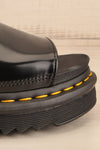 Vegan Voss Black Oxford Sandals Dr. Martens | La petite garçonne side front close-up