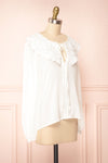 Velma White Lace Peter Pan Collar Blouse | Boutique 1861 side view