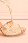 Ventadour Beige Lace High Heel Sandals | Boudoir 1861