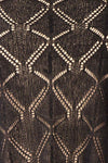 Venustas Black Crochet Crop Top | Boutique 1861 fabric