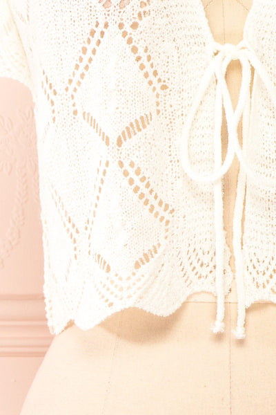 Venustas Ivory Crochet Crop Top | Boutique 1861 bottom