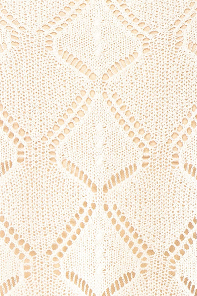 Venustas Ivory Crochet Crop Top | Boutique 1861 fabric