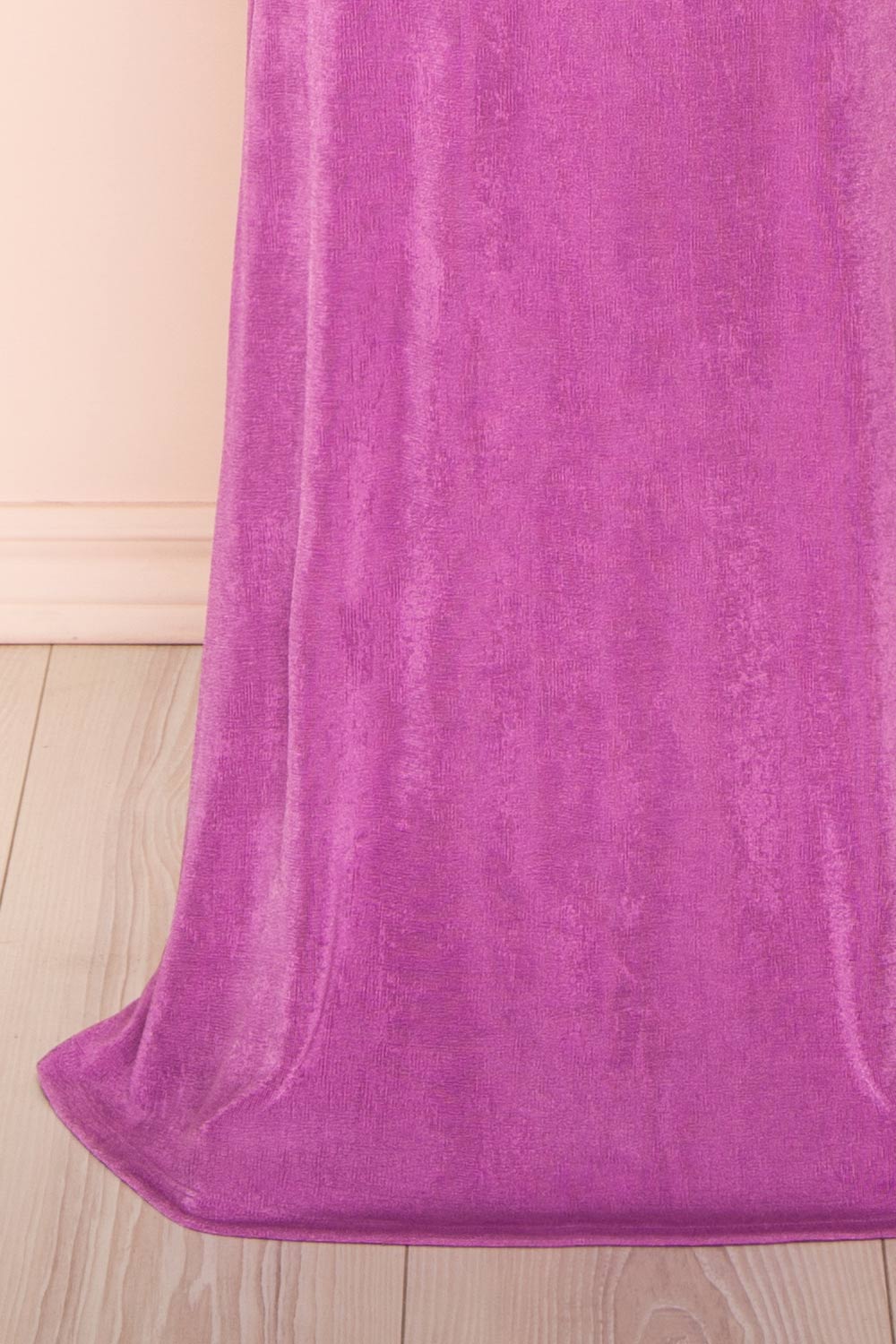 Verity Lilac V-Neck Fitted Maxi Dress | Boutique 1861 bottom 