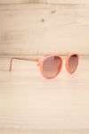 Verlye Coral Wayfarer Sunglasses | La petite garçonne side view