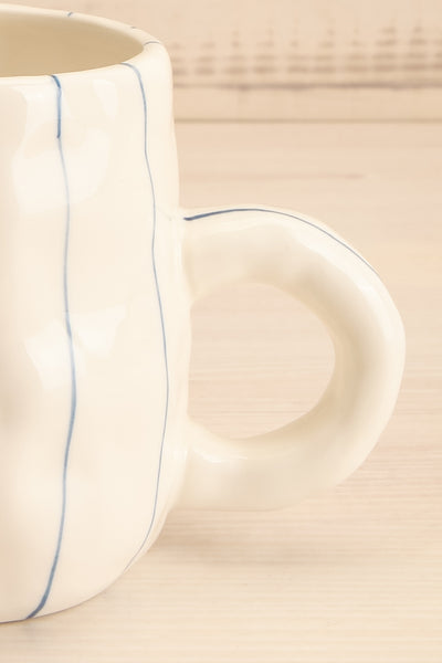 Vertical Striped Stoneware Mug | Maison garçonne close-up