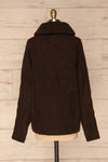 Vigo Brown Turtleneck Knit Sweater | La petite garçonne back view