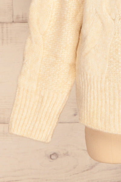 Vigo Ivory Turtleneck Knit Sweater | La petite garçonne bottom
