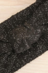 Viitasaarie Black Heather Knit Earmuff Headband | La petite garçonne flat close-up