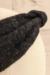 Viitasaarie Black Heather Knit Earmuff Headband | La petite garçonne side close-up