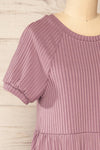 Villach Short Ribbed Dress w/ Pockets | La petite garçonne side close-up
