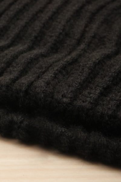 Vimmerby Charbon Black Ribbed Knit Tuque | La Petite Garçonne 3