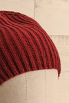 Vimmerby Grenat Burgundy Ribbed Knit Tuque | La Petite Garçonne 2