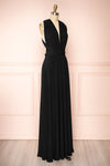 Violaine Black Convertible Maxi Dress | Boutique 1861 side view